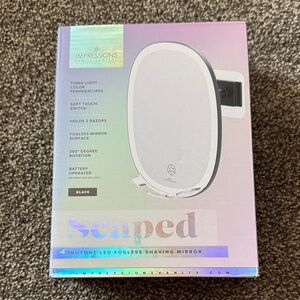 *NEW*Impressions Vanity Black LED Fogless Shaving Mirror